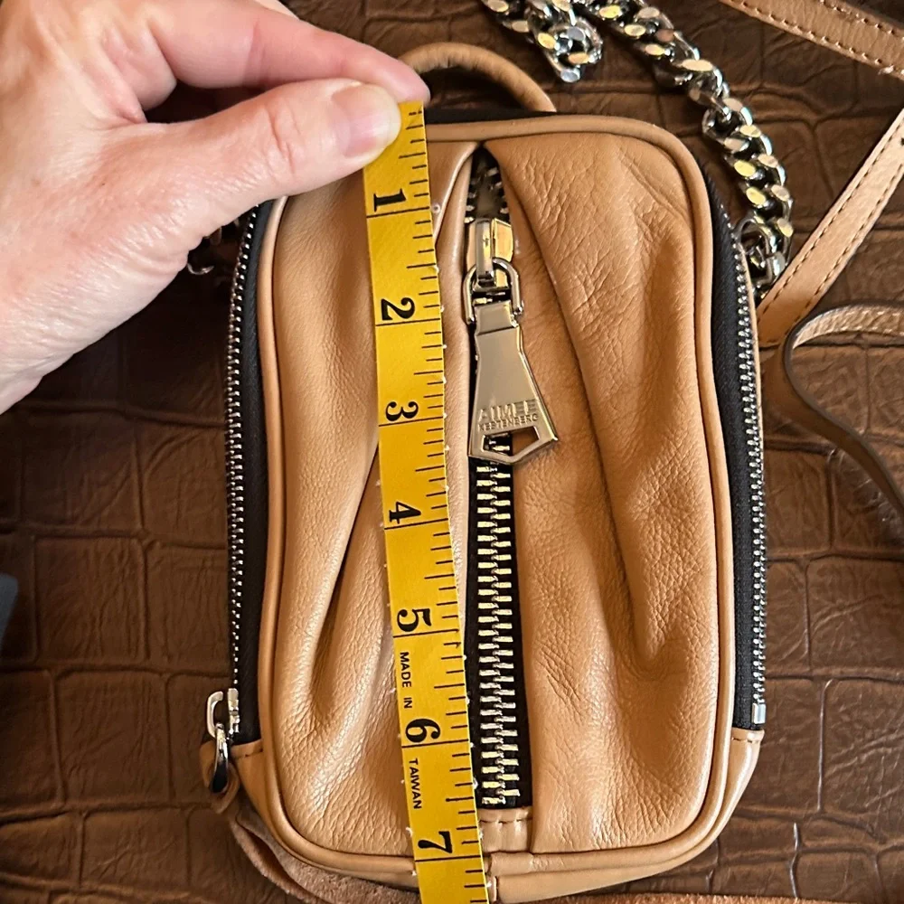 Aimee Kestenberg Tan Leather Bag with Silver Accents - Picture 3 of 7